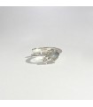 Anillo Labradorita y topacio blanco Infinity double Plata