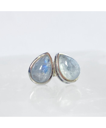 Aretes piedra luna gota