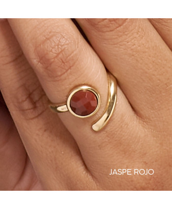 Anillo Venus Jaspe Rojo